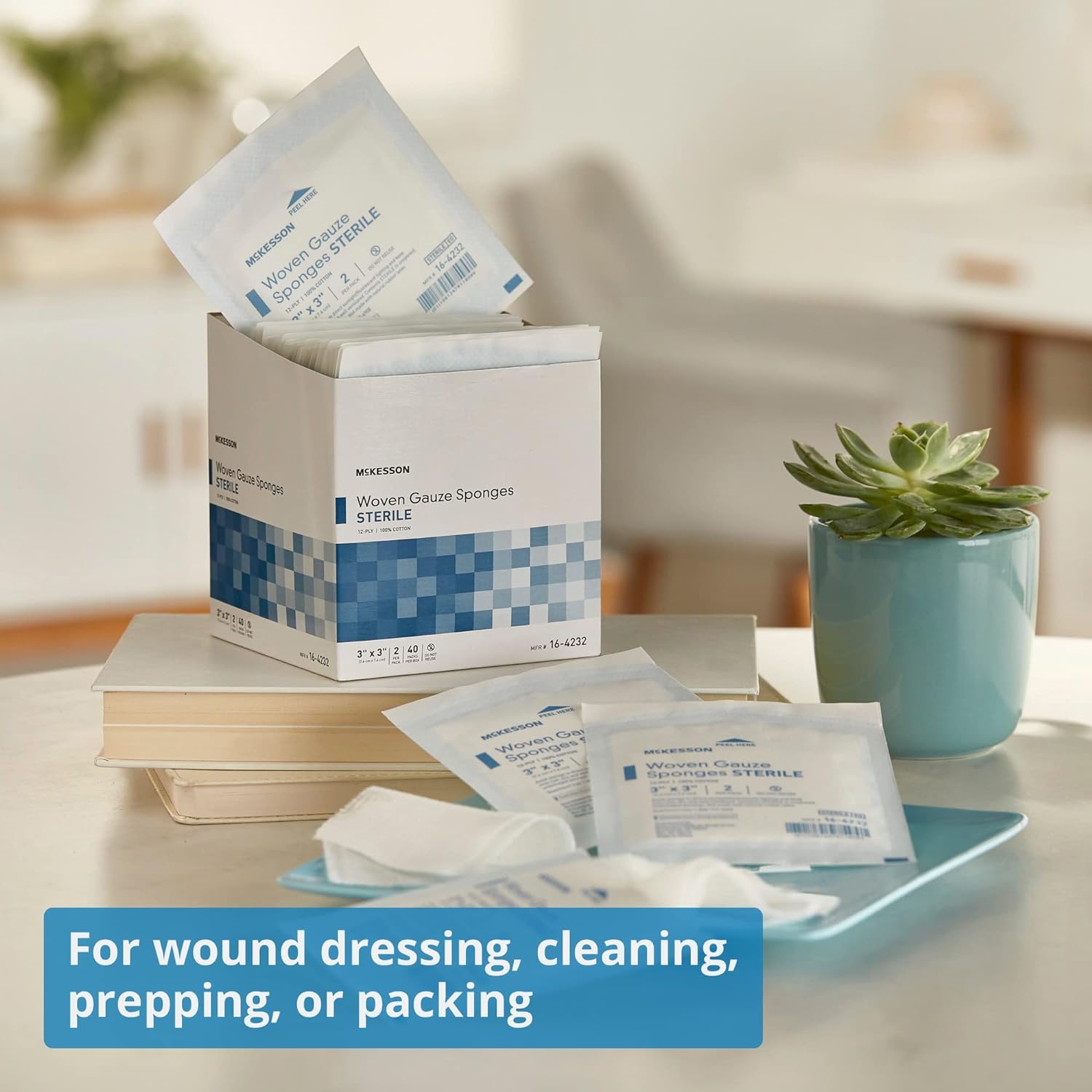 Gauze 3 x 3 inch. 40 packs per box